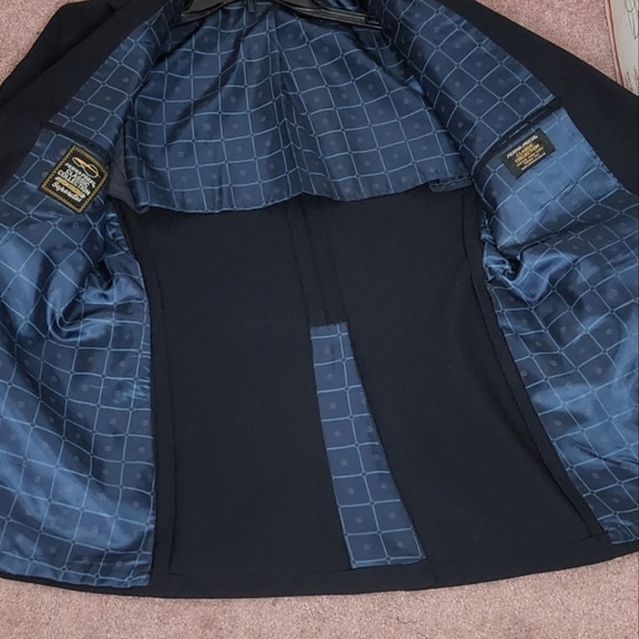 Vintage Navy Sears Perma-Prest Classic Collection Suit Coat - Picture 4 of 8